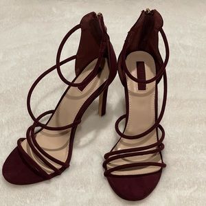 Burgundy Heels Size 7
